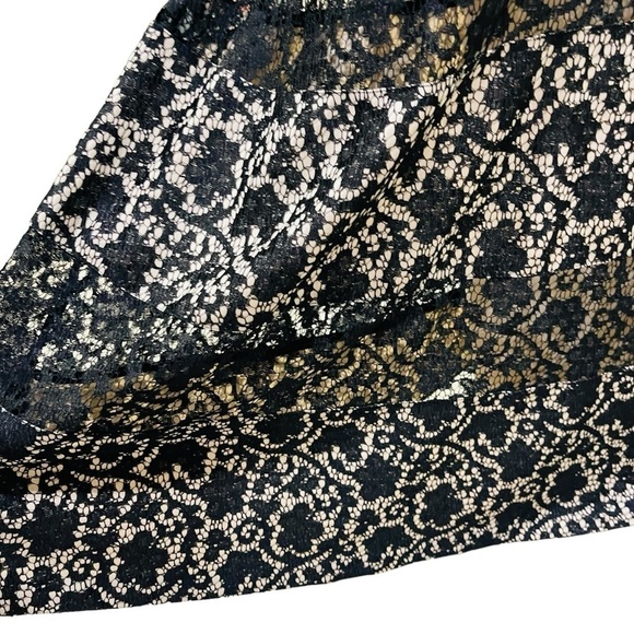 KAY UNGER $640 BLACK ILLUSION NECKLINE LACE EVENING GOWN LONG DRESS SIZE 10 - Picture 6 of 14